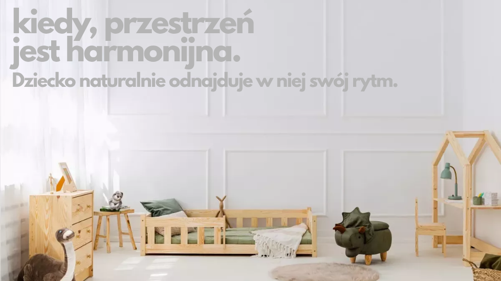 aranżacja pokoju łóżko biurko